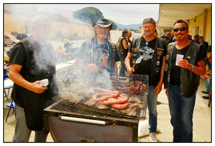 Le barbecue du Harley Davidson Club 66